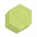 Sch! Acoustic Wall Tile - Set of 4 - Square Edge - Hexagon - Lime Green SCH00304