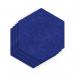 Sch! Acoustic Wall Tile - Set of 4 - Square Edge - Hexagon - Cobalt Blue SCH00305