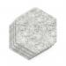 Sch! Acoustic Wall Tile - Set of 4 - Square Edge - Hexagon - Pebble Light Grey SCH00309
