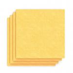 Sch! Acoustic Wall Tile - Set of 4 - Square Edge - Square - Buttercup Yellow SCH00311