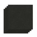 Sch! Acoustic Wall Tile - Set of 4 - Square Edge - Square - Raven Black SCH00318