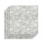 Sch! Acoustic Wall Tile - Set of 4 - Square Edge - Square - Pebble Light Grey SCH00319