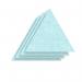 Sch! Acoustic Wall Tile - Set of 4 - Square Edge - Triangle - Sky Light Blue SCH00326