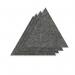 Sch! Acoustic Wall Tile - Set of 4 - Square Edge - Triangle - Graphite Charcoal SCH00327