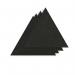 Sch! Acoustic Wall Tile - Set of 4 - Square Edge - Triangle - Raven Black SCH00328