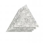 Sch! Acoustic Wall Tile - Set of 4 - Square Edge - Triangle - Pebble Light Grey SCH00329