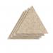 Sch! Acoustic Wall Tile - Set of 4 - Square Edge - Triangle - Oatmeal Beige SCH00330