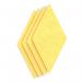 Sch! Acoustic Wall Tile - Set of 4 - Square Edge - Diamond - Buttercup Yellow SCH00331
