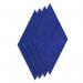 Sch! Acoustic Wall Tile - Set of 4 - Square Edge - Diamond - Cobalt Blue SCH00335