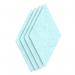 Sch! Acoustic Wall Tile - Set of 4 - Square Edge - Diamond - Sky Light Blue SCH00336