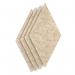 Sch! Acoustic Wall Tile - Set of 4 - Square Edge - Diamond - Oatmeal Beige SCH00340