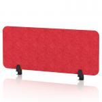 Sch! Acoustic Desktop Screen - Rectangle - 1000 x 400mm - Poppy Red SCH00352