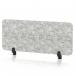 Sch! Acoustic Desktop Screen - Rectangle - 1000 x 400mm - Pebble Light Grey SCH00359