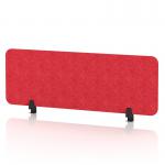 Sch! Acoustic Desktop Screen - Rectangle - 1200 x 400mm - Poppy Red SCH00362
