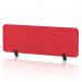 Sch! Acoustic Desktop Screen - Rectangle - 1200 x 400mm - Poppy Red SCH00362