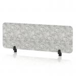 Sch! Acoustic Desktop Screen - Rectangle - 1200 x 400mm - Pebble Light Grey SCH00369