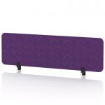 Sch! Acoustic Desktop Screen - Rectangle - 1400 x 400mm - Plum Purple SCH00373