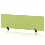 Sch! Acoustic Desktop Screen - Rectangle - 1400 x 400mm - Lime Green SCH00374
