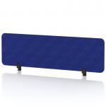 Sch! Acoustic Desktop Screen - Rectangle - 1400 x 400mm - Cobalt Blue SCH00375