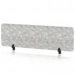 Sch! Acoustic Desktop Screen - Rectangle - 1400 x 400mm - Pebble Light Grey SCH00379