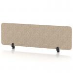 Sch! Acoustic Desktop Screen - Rectangle - 1400 x 400mm - Oatmeal Beige SCH00380