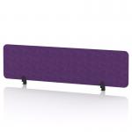Sch! Acoustic Desktop Screen - Rectangle - 1600 x 400mm - Plum Purple SCH00383