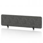 Sch! Acoustic Desktop Screen - Rectangle - 1600 x 400mm - Graphite Charcoal SCH00387