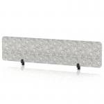 Sch! Acoustic Desktop Screen - Rectangle - 1800 x 400mm - Pebble Light Grey SCH00399