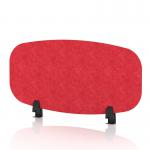 Sch! Acoustic Desktop Screen - Oblong - 800 x 400mm - Poppy Red SCH00402