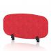 Sch! Acoustic Desktop Screen - Oblong - 800 x 400mm - Poppy Red SCH00402