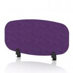 Sch! Acoustic Desktop Screen - Oblong - 800 x 400mm - Plum Purple SCH00403