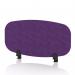 Sch! Acoustic Desktop Screen - Oblong - 800 x 400mm - Plum Purple SCH00403