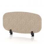 Sch! Acoustic Desktop Screen - Oblong - 800 x 400mm - Oatmeal Beige SCH00410