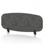 Sch! Acoustic Desktop Screen - Oblong - 1000 x 400mm - Graphite Charcoal SCH00417