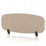 Sch! Acoustic Desktop Screen - Oblong - 1000 x 400mm - Oatmeal Beige SCH00420