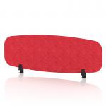 Sch! Acoustic Desktop Screen - Oblong - 1200 x 400mm - Poppy Red SCH00422