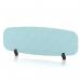 Sch! Acoustic Desktop Screen - Oblong - 1200 x 400mm - Sky Light Blue SCH00426