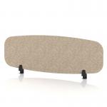 Sch! Acoustic Desktop Screen - Oblong - 1200 x 400mm - Oatmeal Beige SCH00430
