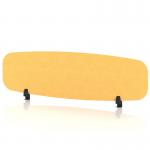 Sch! Acoustic Desktop Screen - Oblong - 1400 x 400mm - Buttercup Yellow SCH00431