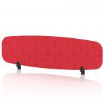 Sch! Acoustic Desktop Screen - Oblong - 1400 x 400mm - Poppy Red SCH00432