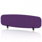 Sch! Acoustic Desktop Screen - Oblong - 1400 x 400mm - Plum Purple SCH00433