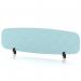 Sch! Acoustic Desktop Screen - Oblong - 1400 x 400mm - Sky Light Blue SCH00436