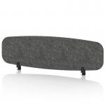 Sch! Acoustic Desktop Screen - Oblong - 1400 x 400mm - Graphite Charcoal SCH00437