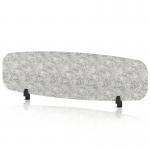 Sch! Acoustic Desktop Screen - Oblong - 1400 x 400mm - Pebble Light Grey SCH00439