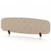 Sch! Acoustic Desktop Screen - Oblong - 1400 x 400mm - Oatmeal Beige SCH00440