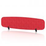 Sch! Acoustic Desktop Screen - Oblong - 1600 x 400mm - Poppy Red SCH00442