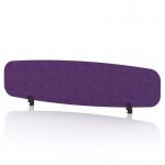 Sch! Acoustic Desktop Screen - Oblong - 1600 x 400mm - Plum Purple SCH00443