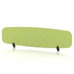Sch! Acoustic Desktop Screen - Oblong - 1600 x 400mm - Lime Green SCH00444