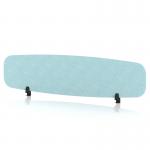 Sch! Acoustic Desktop Screen - Oblong - 1600 x 400mm - Sky Light Blue SCH00446