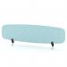 Sch! Acoustic Desktop Screen - Oblong - 1600 x 400mm - Sky Light Blue SCH00446